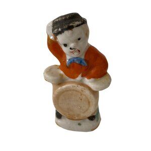 Drummer Boy Figurine Ceramic band music Japan 3in Vintage
